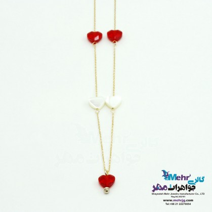 Gold Necklace - Heart Design-MM0879